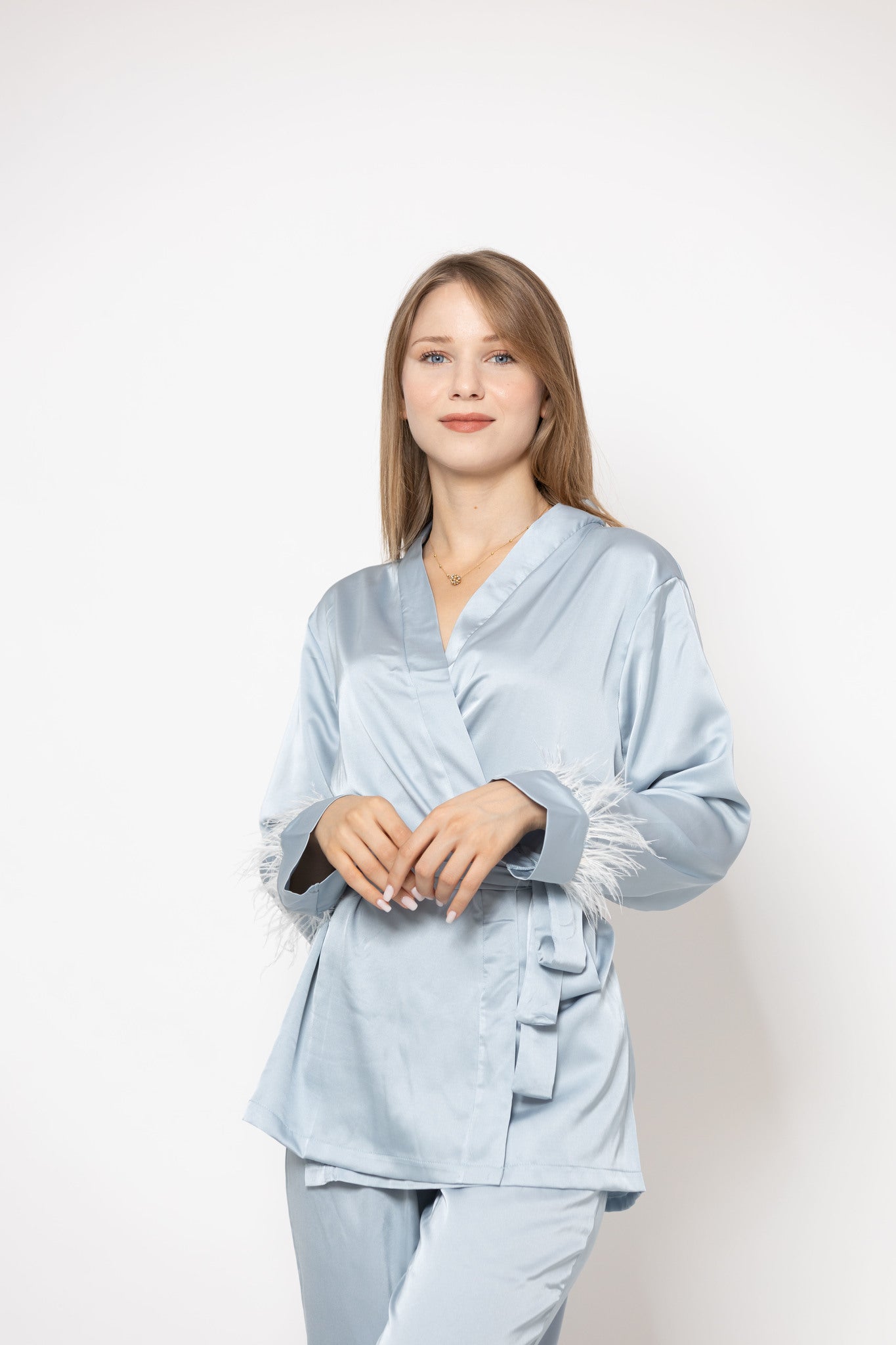 Set pyjama 2 pièces en satin de soie – soieglamour