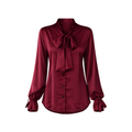 Blouse Satin Burgundy