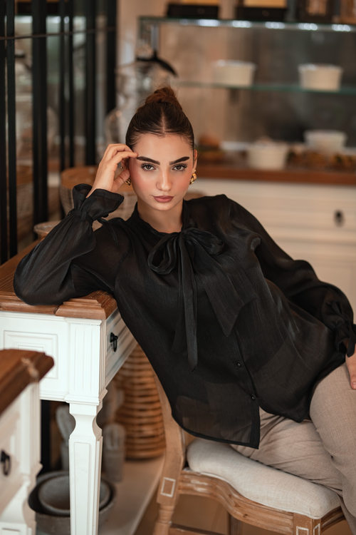 Blouse Organza De Soie