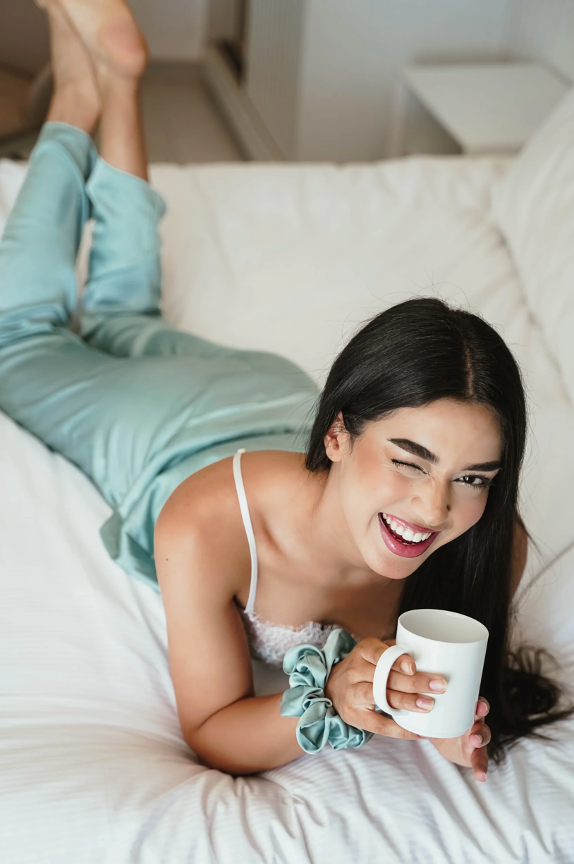 Pyjama 3 pièces en soie